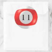 Stickers - Biljart - 11 Ball (Tas)