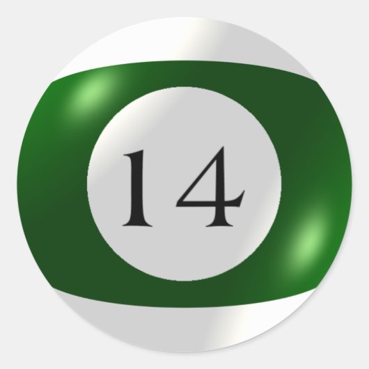 Stickers - Biljart - 14 Ball (Voorkant)