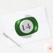 Stickers - Biljart - 14 Ball (Envelop)