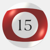 Stickers - Biljart - 15 Ball (Voorkant)