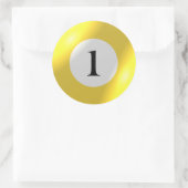 Stickers - Biljart - 1 Ball (Tas)