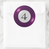 Stickers - biljart - 4 bal (Tas)