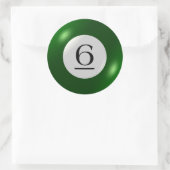 Stickers - biljart - 6 bal (Tas)
