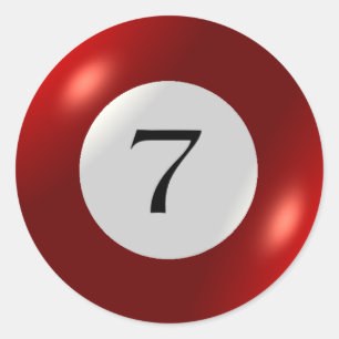 Stickers - biljart - 7 bal