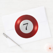 Stickers - biljart - 7 bal (Envelop)