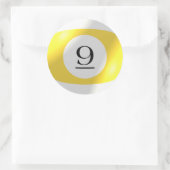 Stickers - Biljart - 9 Ball (Tas)