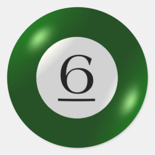Stickers - Biljart - Bal 6