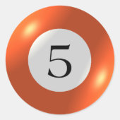 Stickers - Billiards - 5 bar (Voorkant)