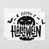 Stickers blij Halloween Briefkaart (Voorkant / Achterkant)