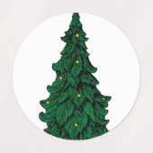 Stickers blij kerstlicht (Design 2)