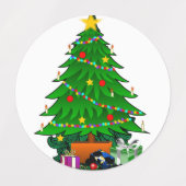 Stickers blij kerstlicht (Design 1)