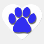 Stickers - Blue Paw Print (Voorkant)