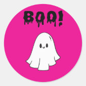 Stickers Boo halloween party (Voorkant)