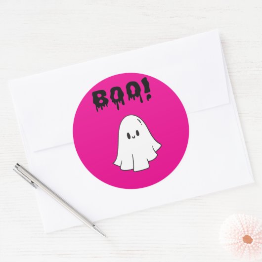 Stickers Boo halloween party (Envelop)