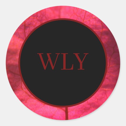 Stickers, Bougainvillea Ronde Sticker (Voorkant)