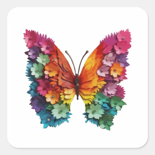 STICKERS Butterfly Flowery (Voorkant)