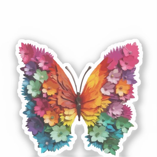 STICKERS Butterfly Flowery (Voorkant)