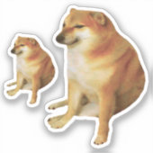 Stickers Cheems Meme (Voorkant)