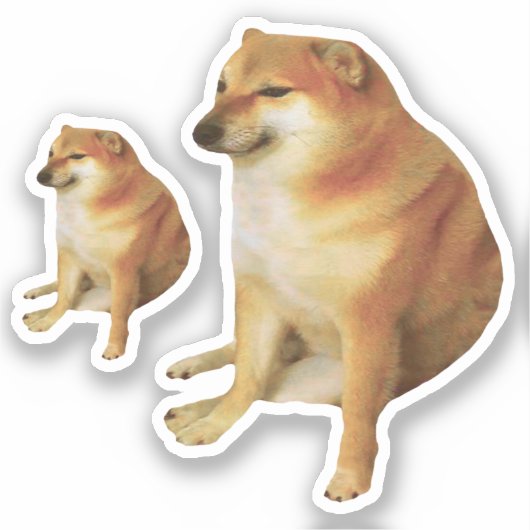 Stickers Cheems Meme (Voorkant)
