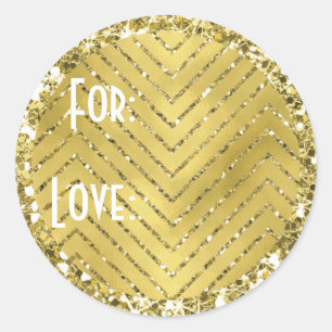 Stickers "Chevron Gold" personaliseren