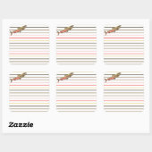 Stickers - Chinook Salmon op Stripes (Vel)