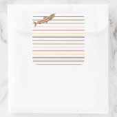 Stickers - Chinook Salmon op Stripes (Tas)