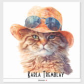 Stickers contouren vinyl Chat - Digitale creatie (Vel)