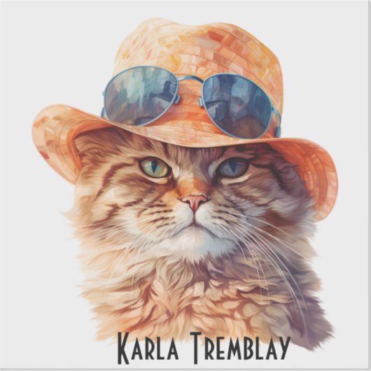 Stickers contouren vinyl Chat - Digitale creatie (Voorkant)