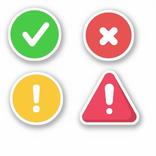 Stickers controleren (Voorkant)