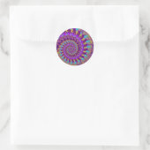 Stickers - Crazy Fractal Paarse terquoise geel (Tas)