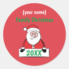 Stickers - Custom Family Christmas (naam toevoegen
