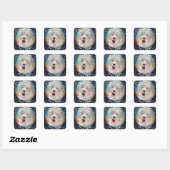 Stickers Cute Labradoodle Dog & Text (Vel)