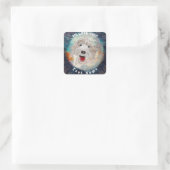 Stickers Cute Labradoodle Dog & Text (Tas)