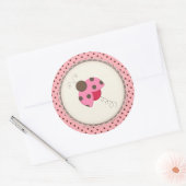Stickers/damestoornis Ronde Sticker (Envelop)