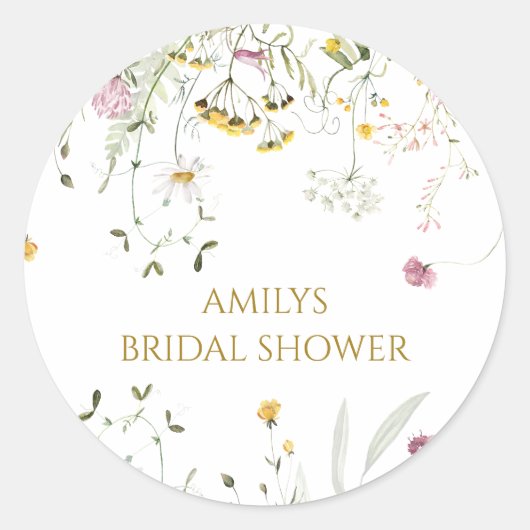 Stickers dank u Wildflowers (Voorkant)