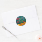 Stickers/Dankbaarheid Ronde Sticker (Envelop)