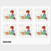 Stickers De jongen en de hond (Vel)