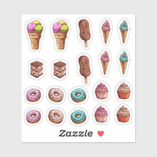 Stickers dessert (Vel)