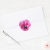 Stickers - Donkerroze Pansy (Envelop)