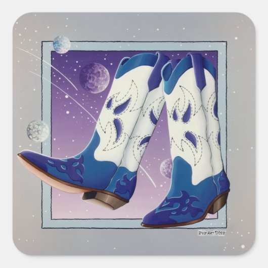 Stickers - Electric Slide Cowboylaarzen (Voorkant)