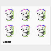 🐼 Stickers en labels - Knuffel me als een panda (Vel)