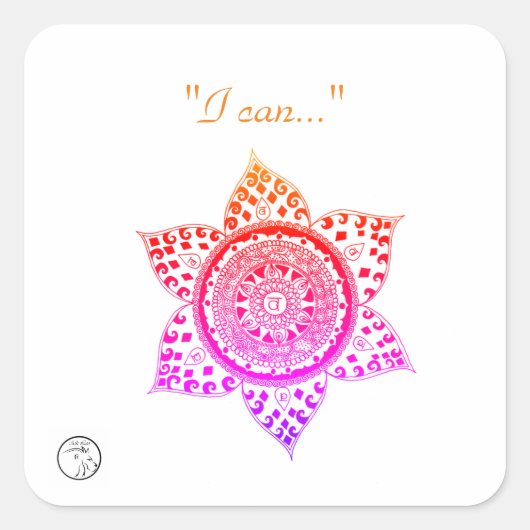 Stickers en labels met Chakra-energie (Voorkant)