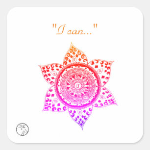 Stickers en labels met Chakra-energie