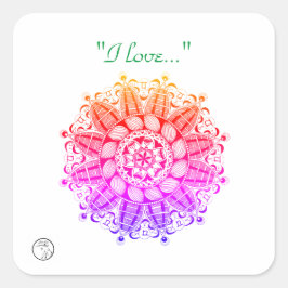 Stickers en labels met Chakra-energie