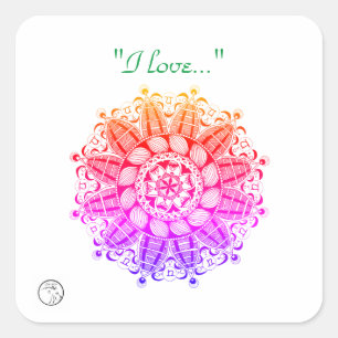 Stickers en labels met Chakra-energie