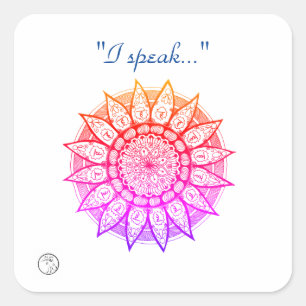 Stickers en labels met Chakra-energie