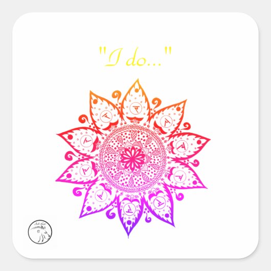 Stickers en labels met Chakra-energie (Voorkant)