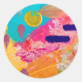 Stickers en zegels in alledaags gelukkig ontwerp