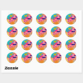 Stickers en zegels in het dagelijks Happy Design (Vel)