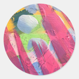 Stickers en zegels in katoenen ontwerp